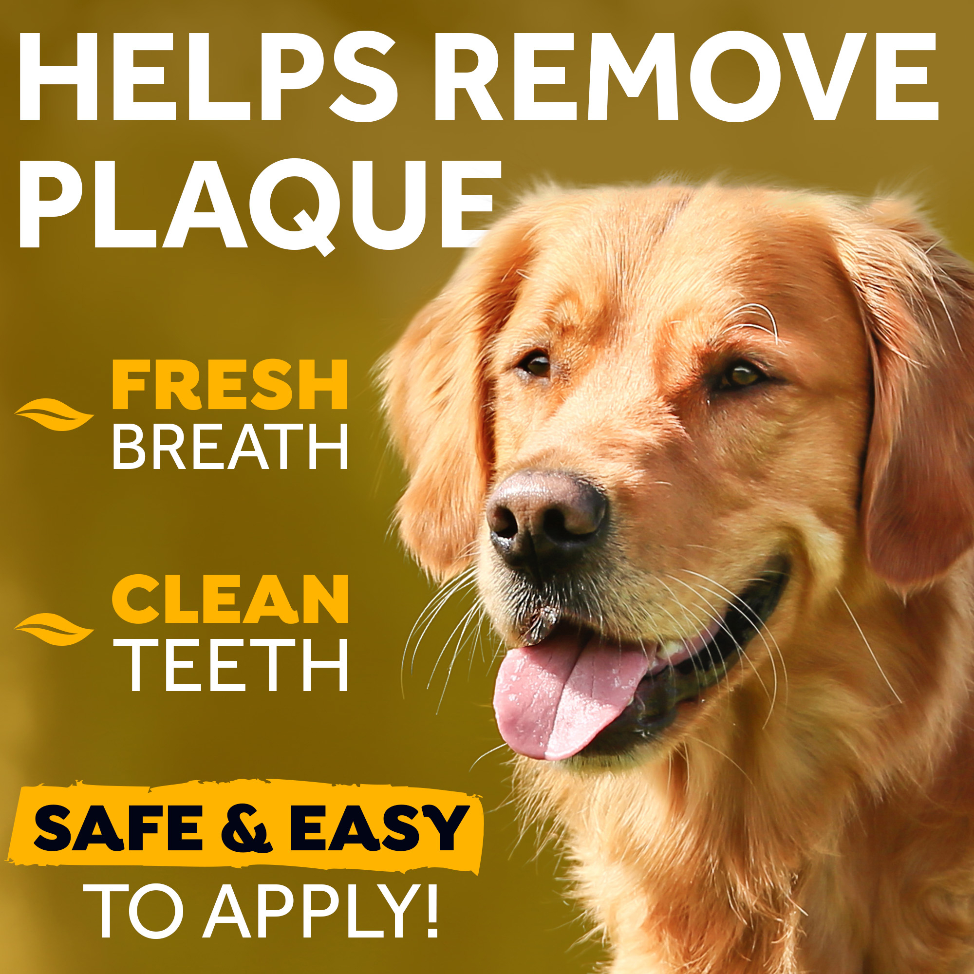 TropiClean - Fresh Breath OralCareGel Kit Peanut Butter - Dog
