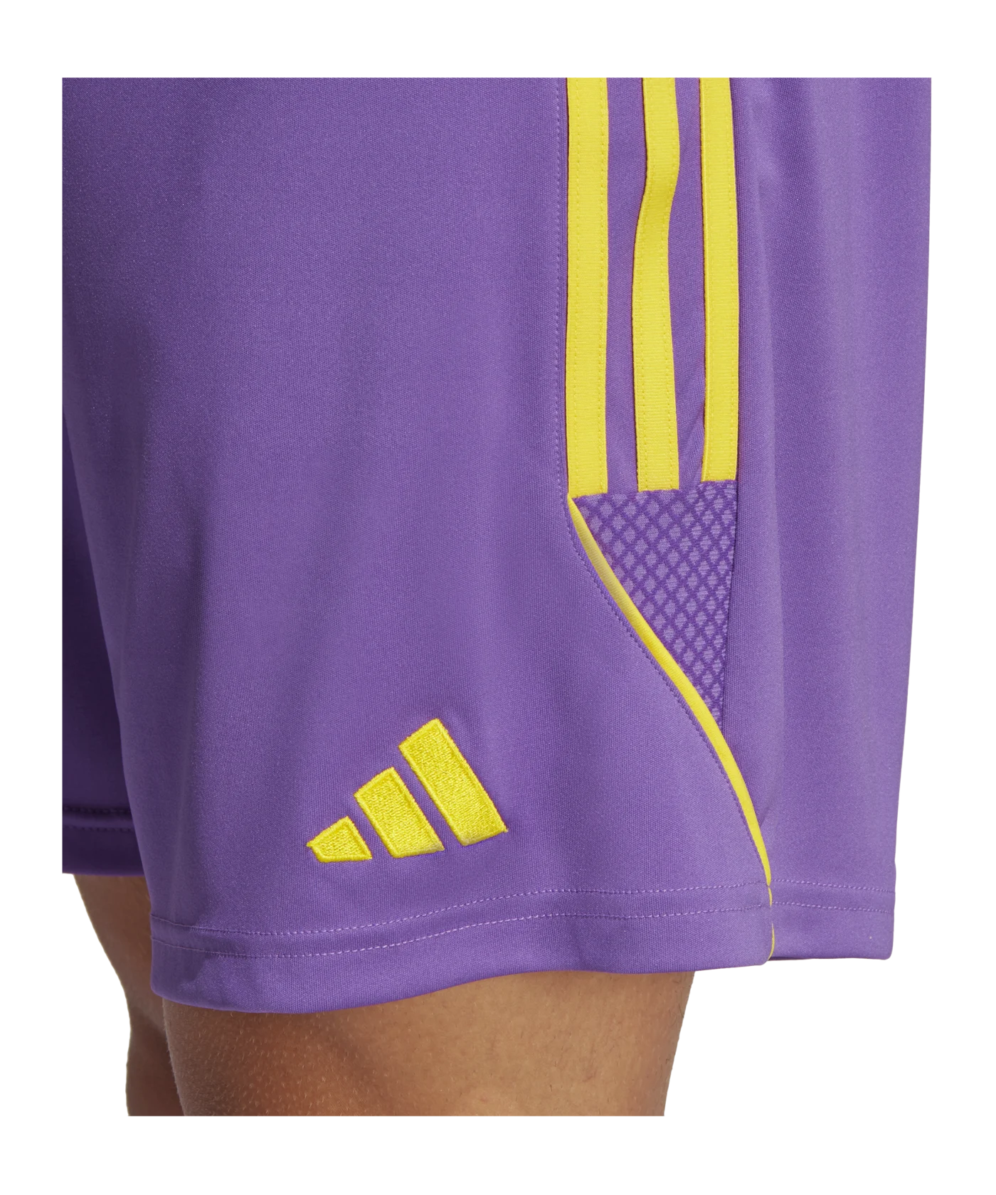 adidas Tiro 23 Short Lila Gelb
