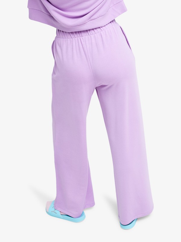 Surfing By Sunlight Pantalon de jogging à jambes larges Violet Femme