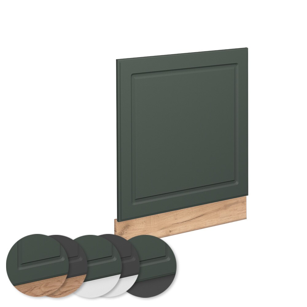 Vicco Geschirrspülerblende Küchenschrank Küchenmöbel Fame-Line Eiche Grün-Gold Landhaus 60 cm Küche Einbauküche Geschirrspüler Blende Küchenzeile