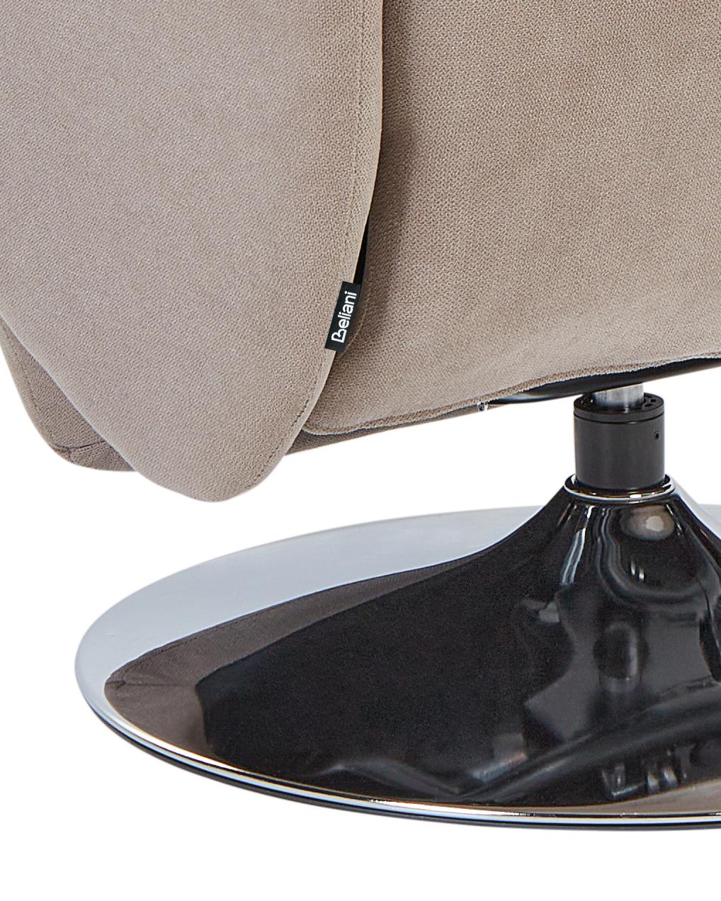 Relaxfauteuil PRIME inclusief voetensteun Stof Taupe