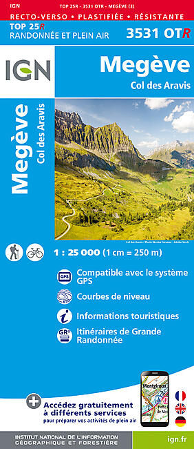 IGN - TOP25R 3531OTR MEGEVE 1 25 000