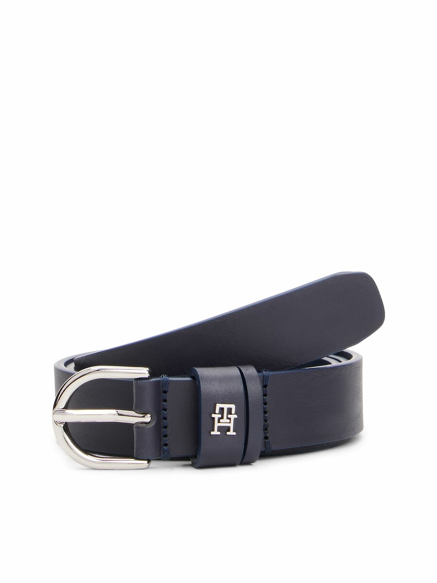 TOMMY HILFIGER<br>Cinto de couro sem esforço de 2,5 cm