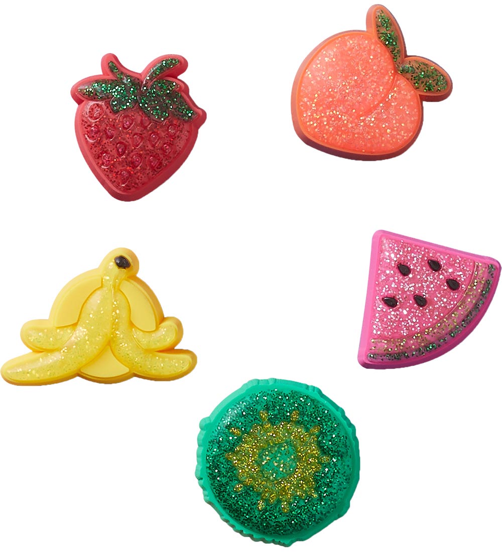 Crocs Anhänger - Glitzer Glitter Fruits - 5er-Pack