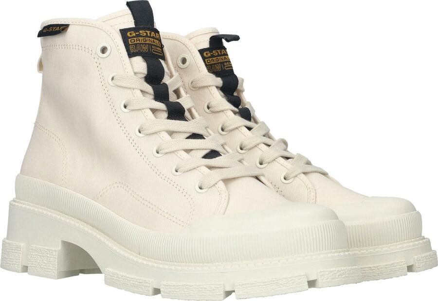 G-STAR Aefon II Mid CVS W Veterschoenen Hak Gebroken wit