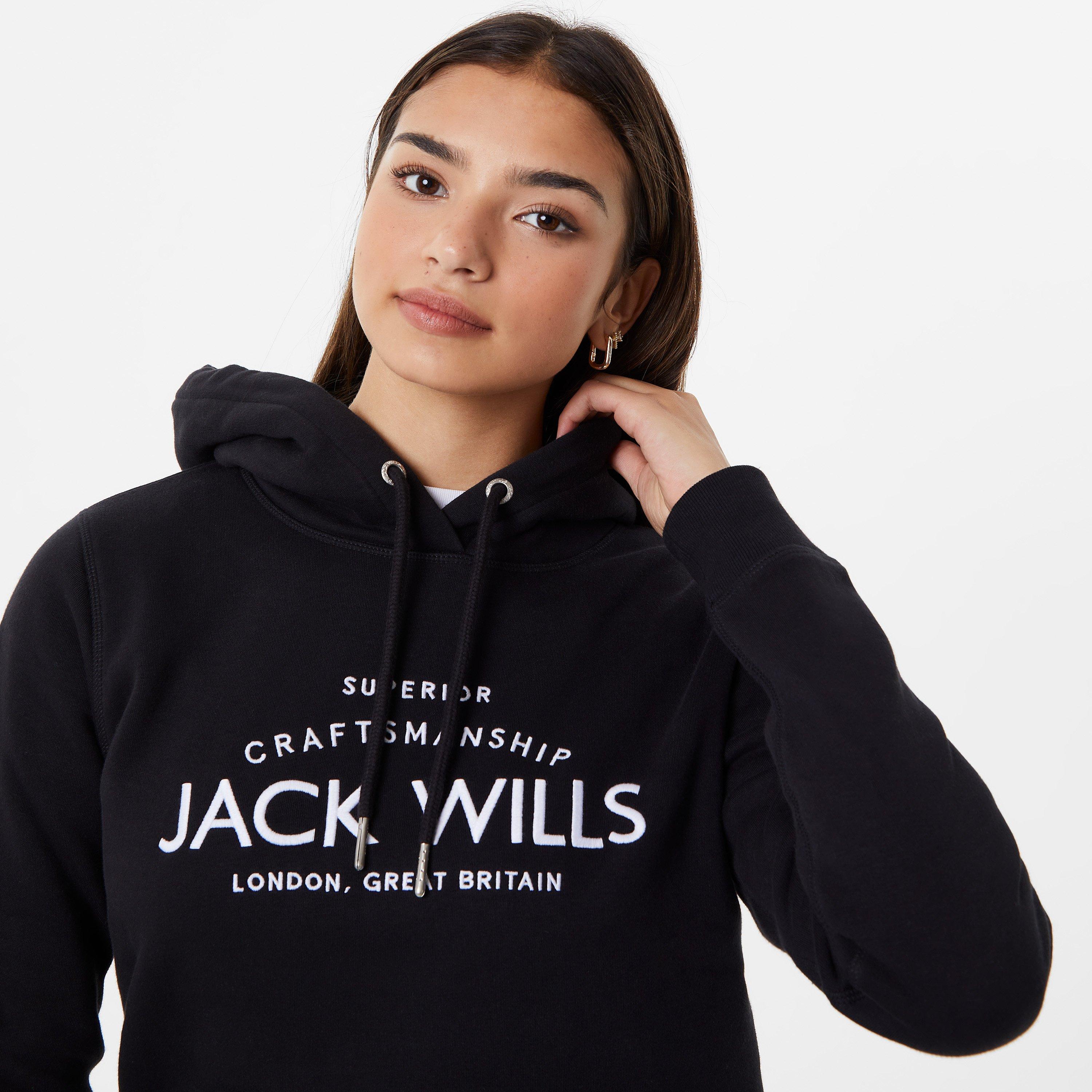 Jack Wills JW Hunston Graphic Logo Hoodie