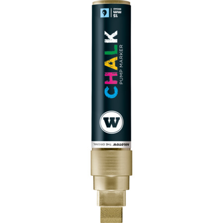 Molotow Chalk Marker 15 mm by MolotowKreidemarker - metallic gold - 15 mm