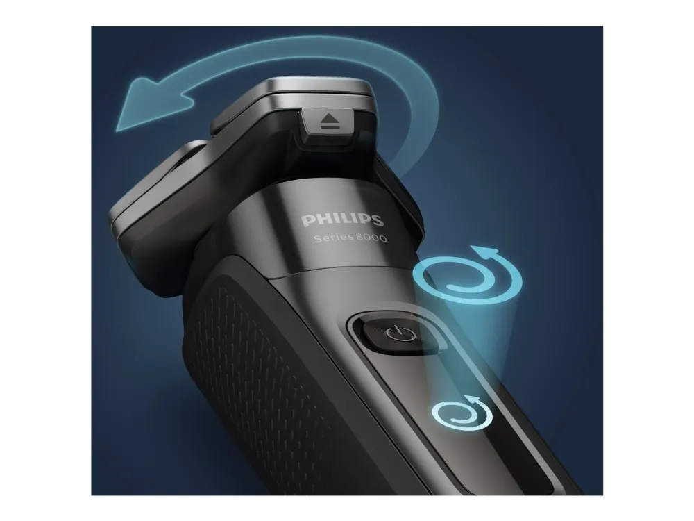Philips SHAVER Series 8000 S8697 - Shaver - trådløs - mørk krom