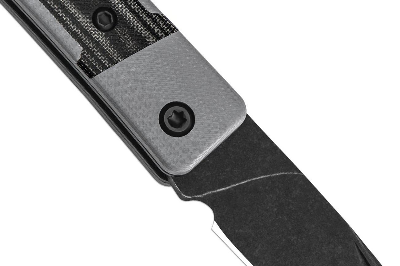 Kizer Little Grand V2670A2 Blackwashed Nitro-V, Grey G10 Black Micarta, zakmes, Jonathan Styles design
