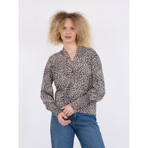 Neo Noir Landa Shadows Bluse, Navy, 40