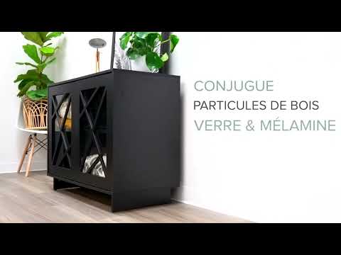 Nexera Meuble de Rangement à 2 Portes Paragon - Noir2
