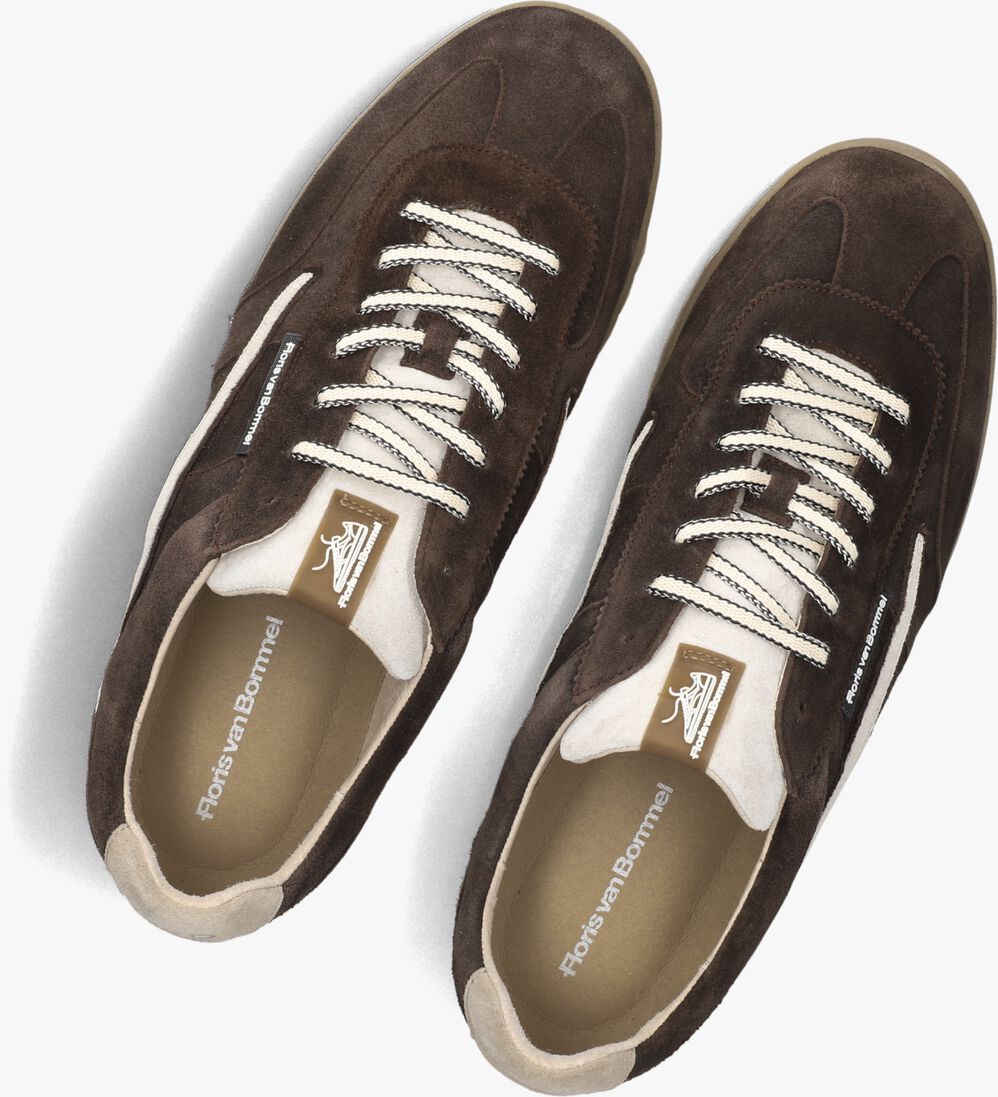 bruine floris van bommel lage sneakers sfm-10224 de zaler