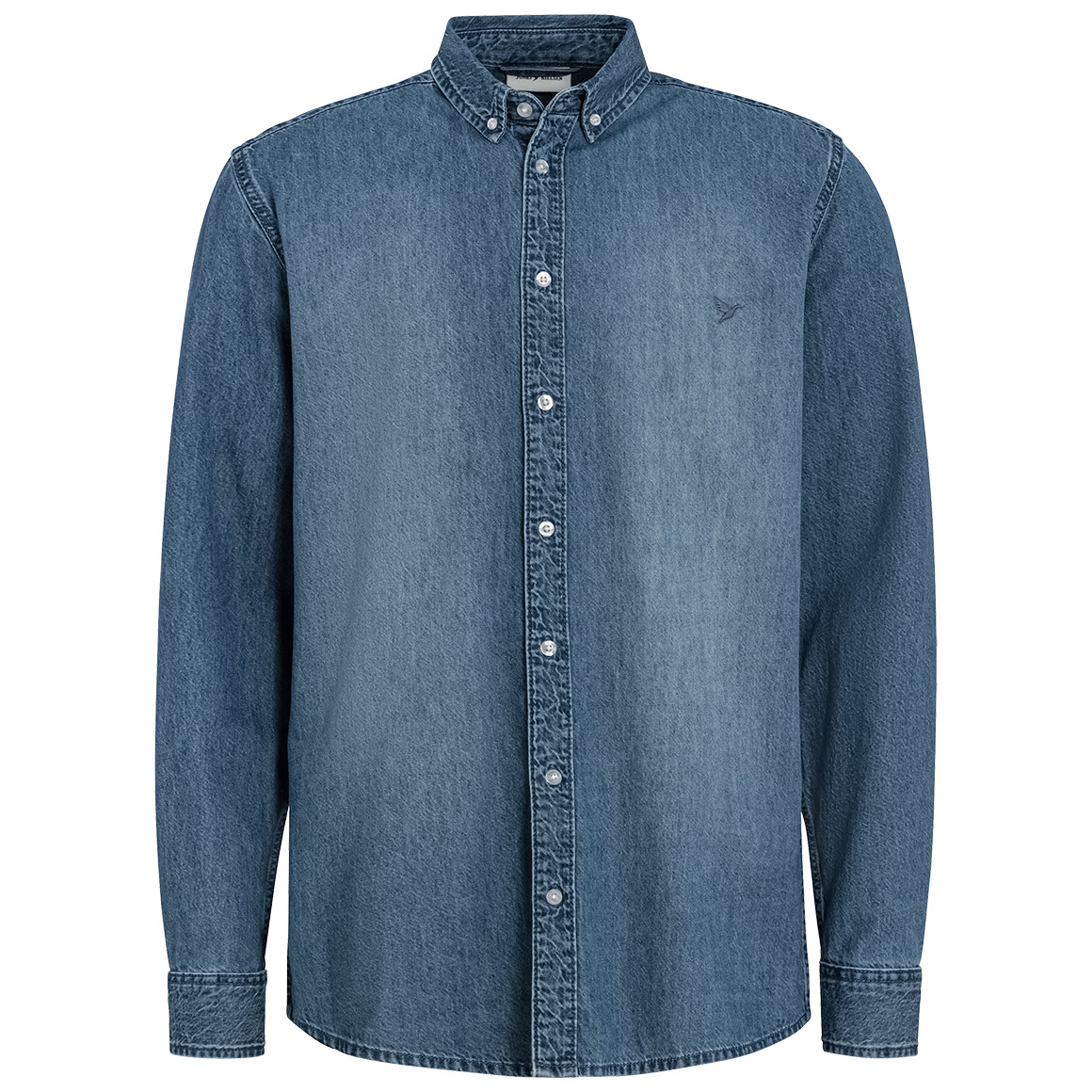 Jonas Nielsen Herren Jeanshemd aus Bio-Baumwolle blau