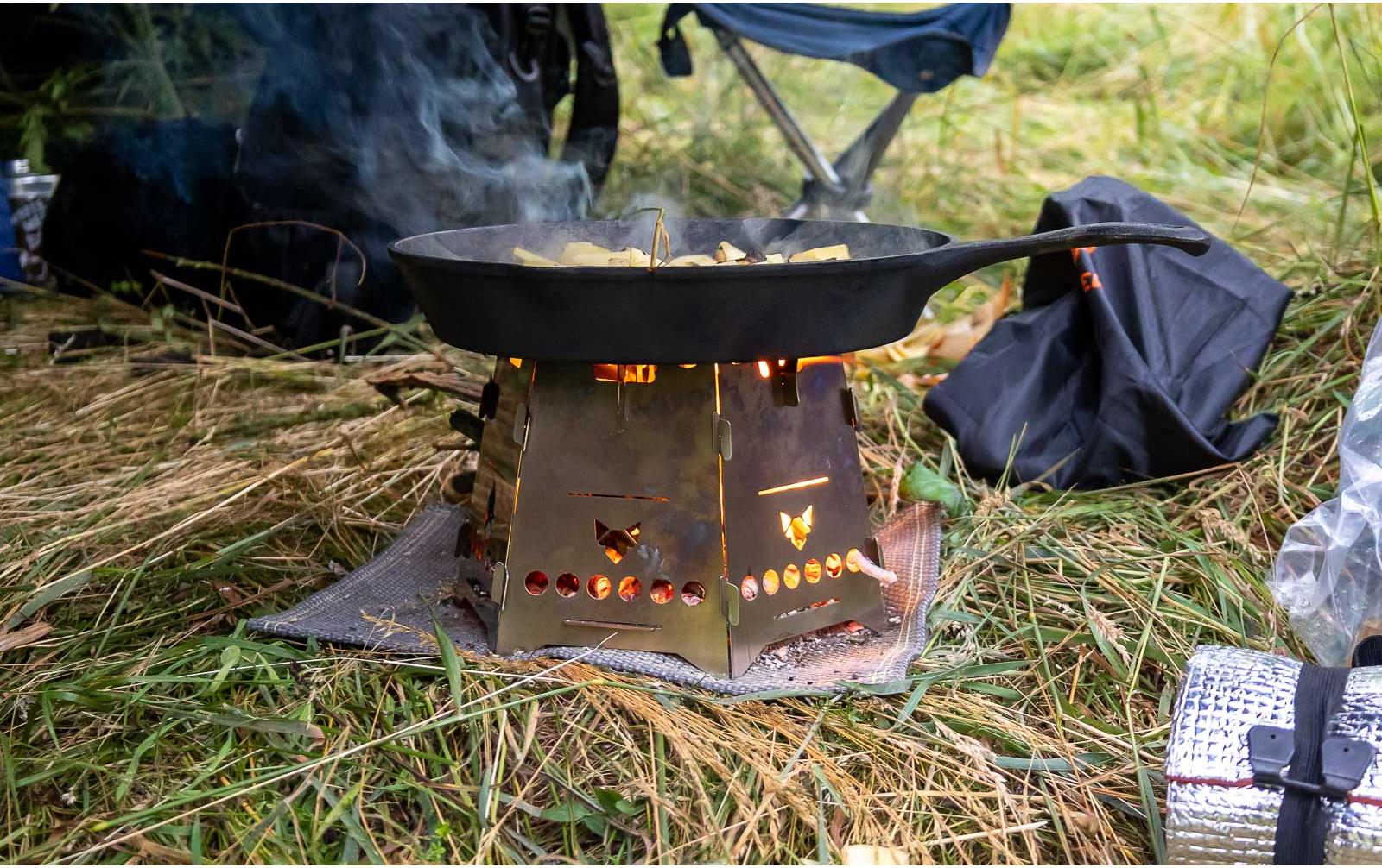 Erweiterungsset Add-On Hobo Basic, EdelstahlErweiterung für den Campingkocher Hobo Basic