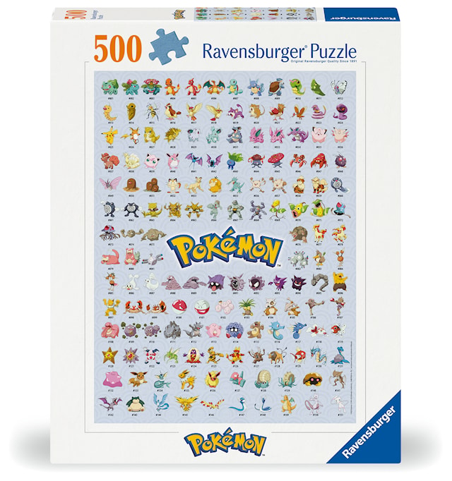 Pokémon – The First 151! Puslespill 500 brikker, Ravensburger
