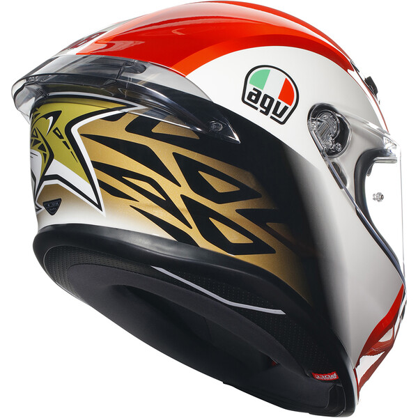 AGV - Casque K6 S Sic 58 Rouge / Blanc