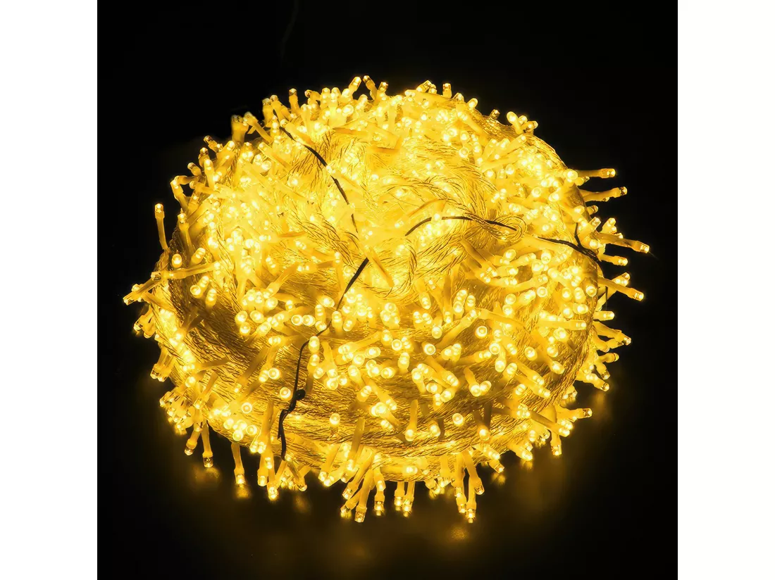 100M 600 LED Guirlande lumineuse Carnaval Mariage Extérieur Intérieur Jardin Éclairage, blanc chaud