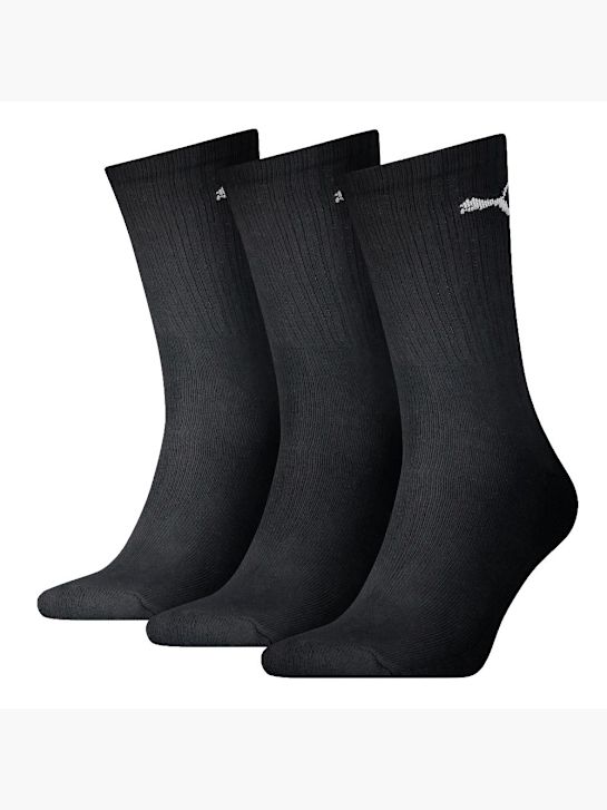PUMA 3 Pack Socken Schwarz