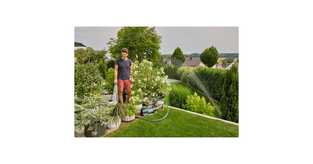 GARDENABesproeiingspomp 6300 SilentComfort  (Donkergrijs/roestvrij staal, 1050 Watt | Bluetooth)