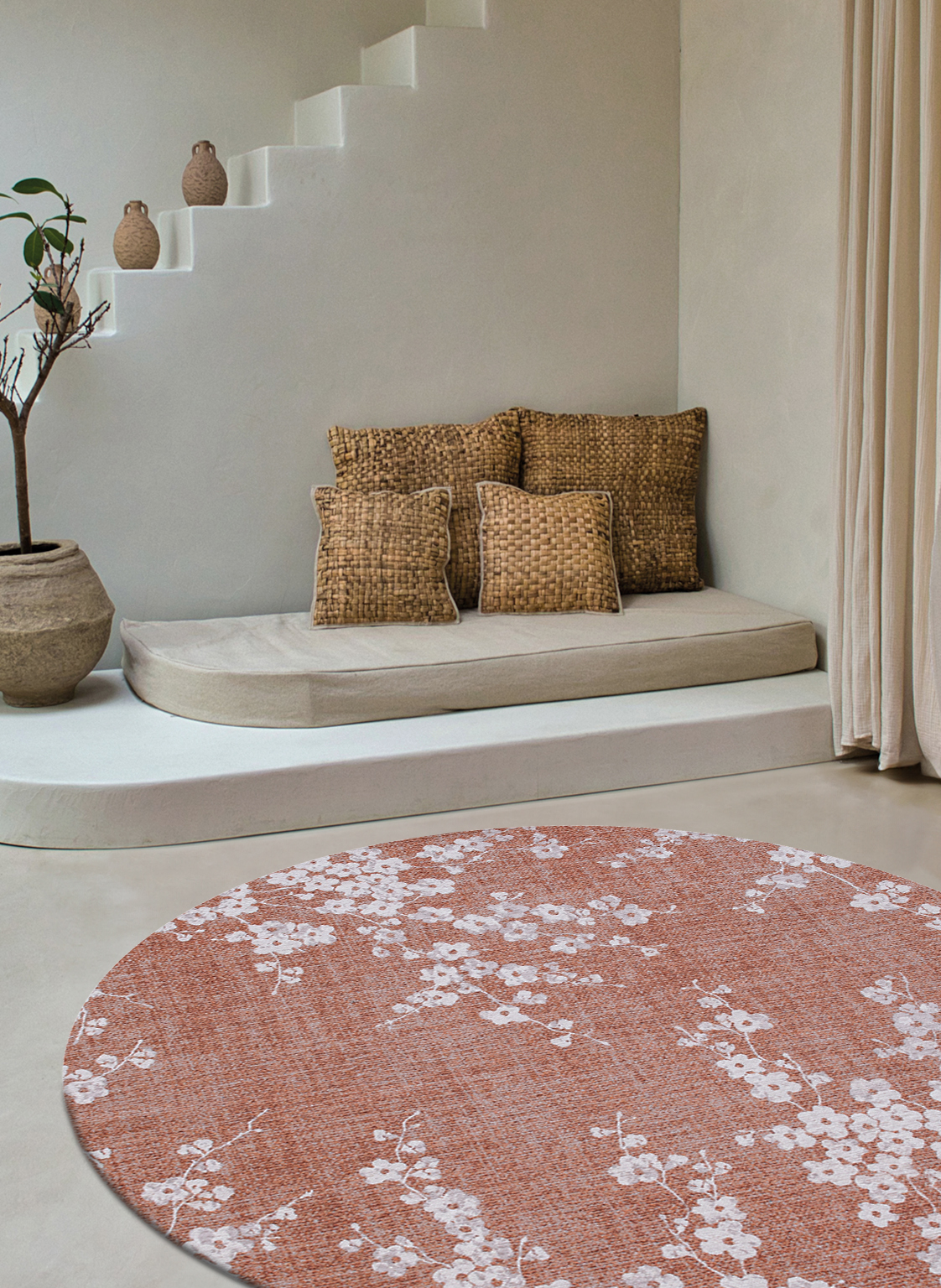 Ecorugs vloerkleed Sakura copper pink 280x390 cm