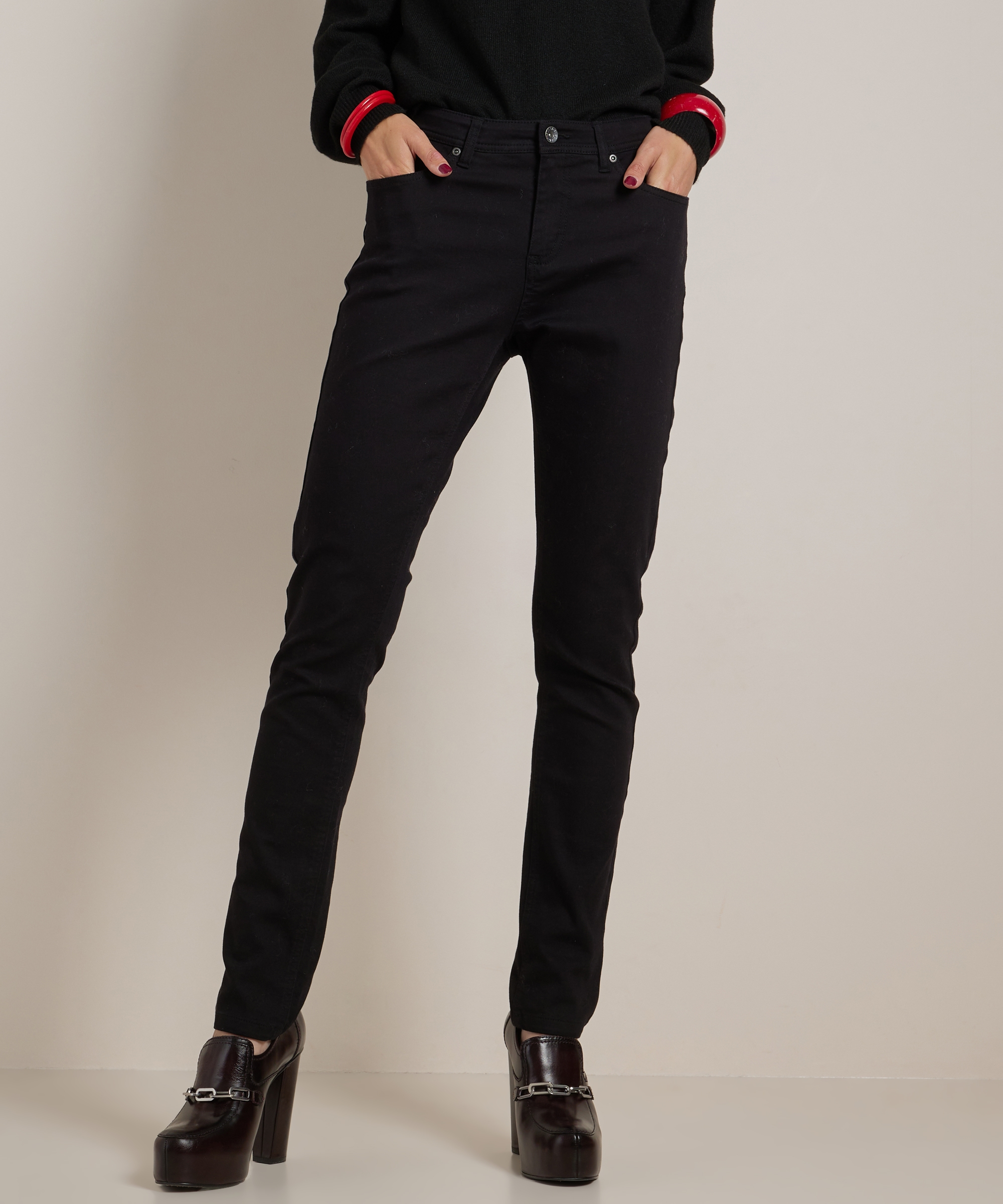 slim fit broek stretch twill