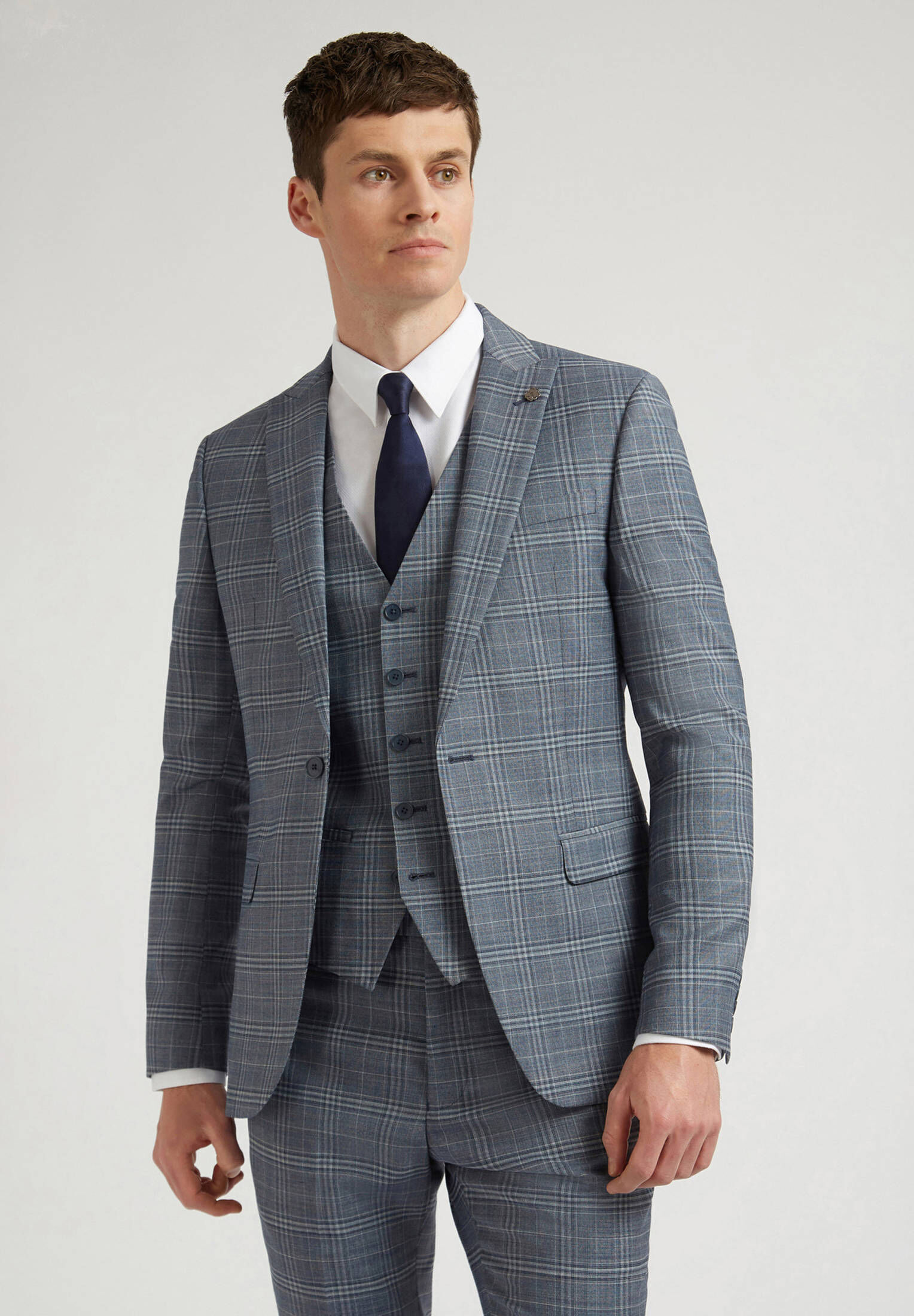 Ted Baker| Herren Jacke Dusty Blue Check