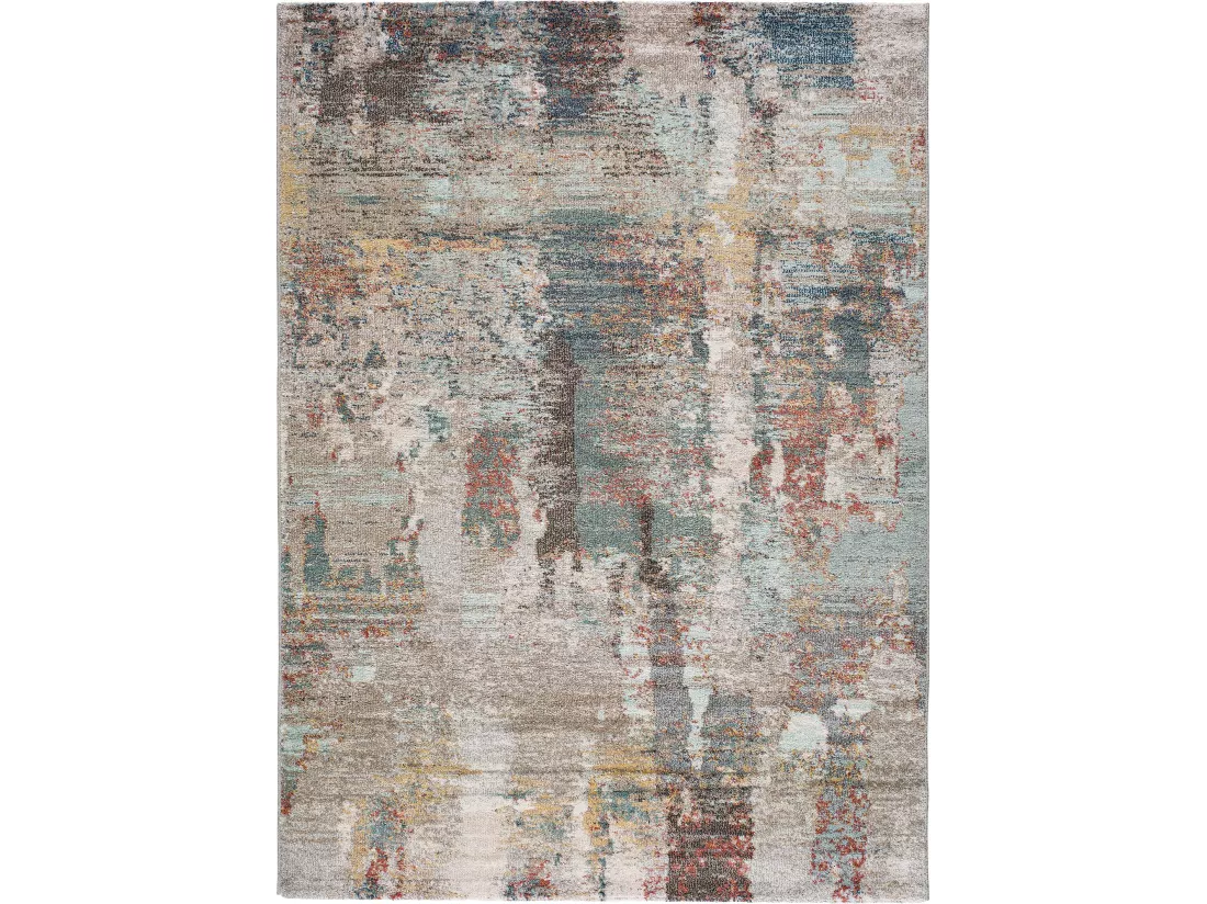 Tapis intérieur - abstrait - multicolore - 140 x 200 cm - AMIRA