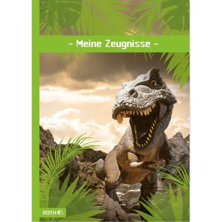 Roth Zeugnismappe mit Folie, Tyrannosaurus