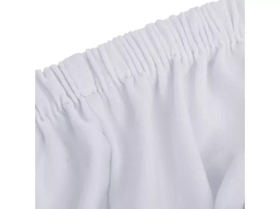 Housse extensible de canapé 2 places Blanc Jersey de polyester