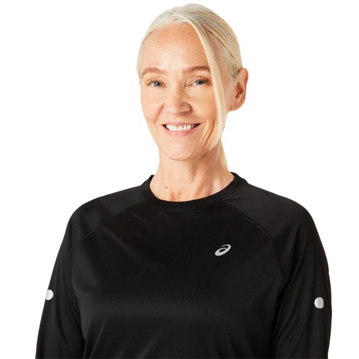 Asics Dame Trøjer Road Lite-Show LS Top Sort