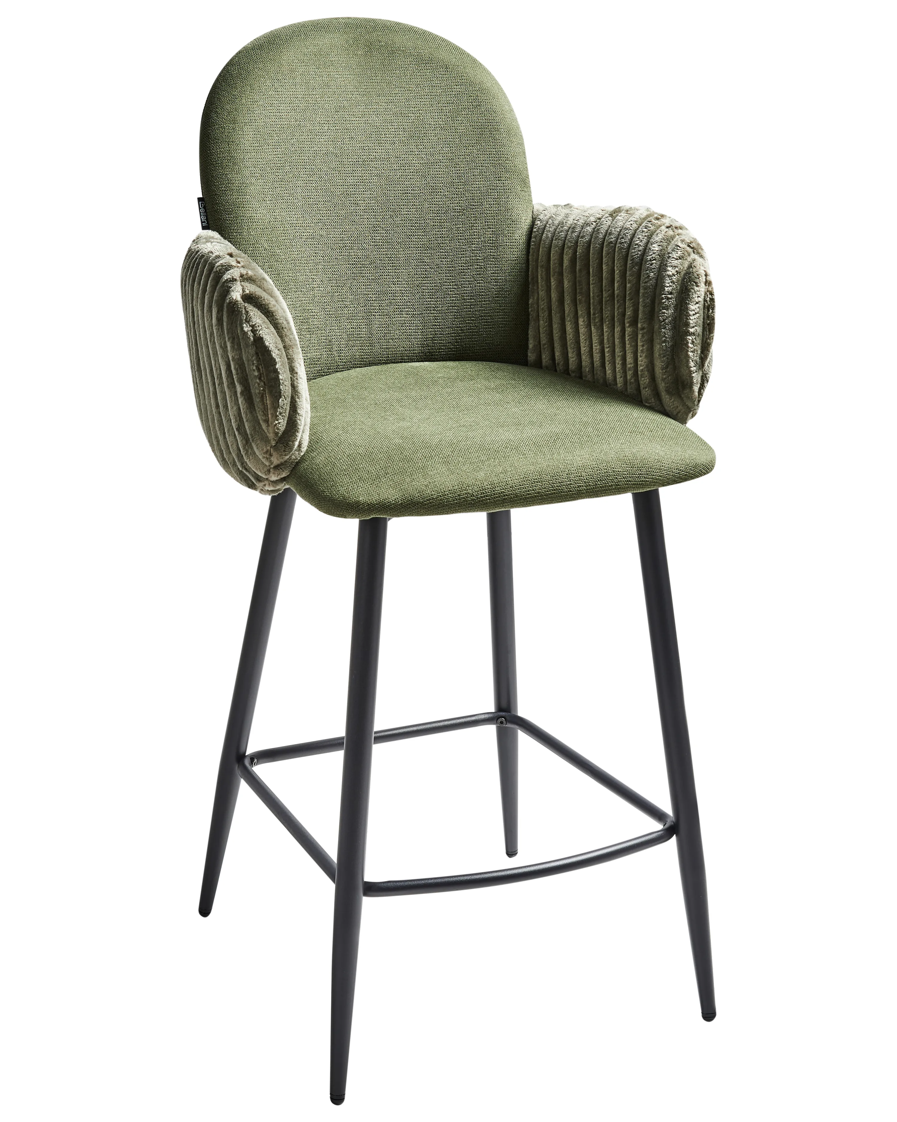 Set van 2 barstoelen AMITY Stof Groen