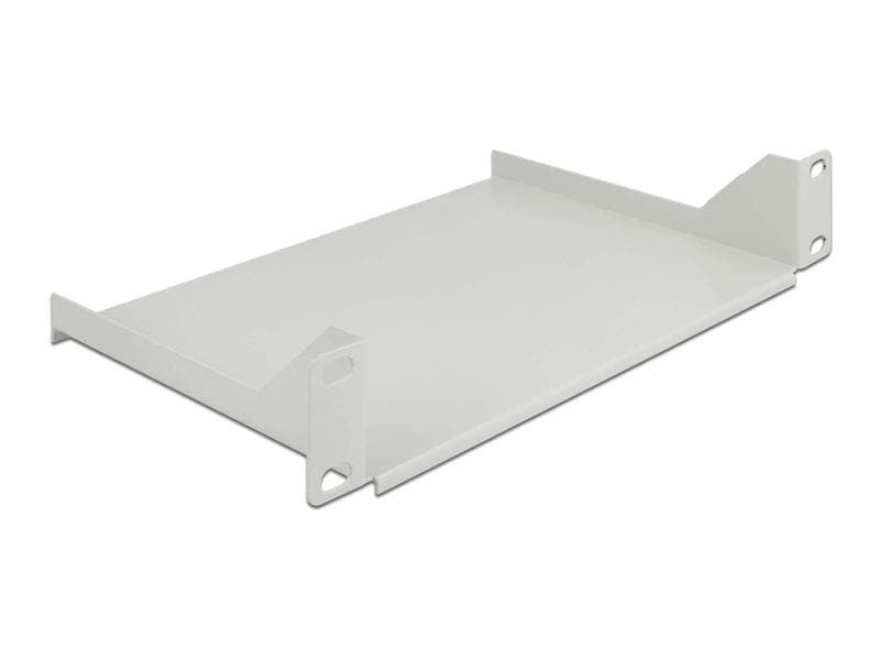 Delock Fachboden 1HE 150 mm x 215 mm, Grau Delock 10″ Fachboden für Netzwerkschrank 1 HE Grau