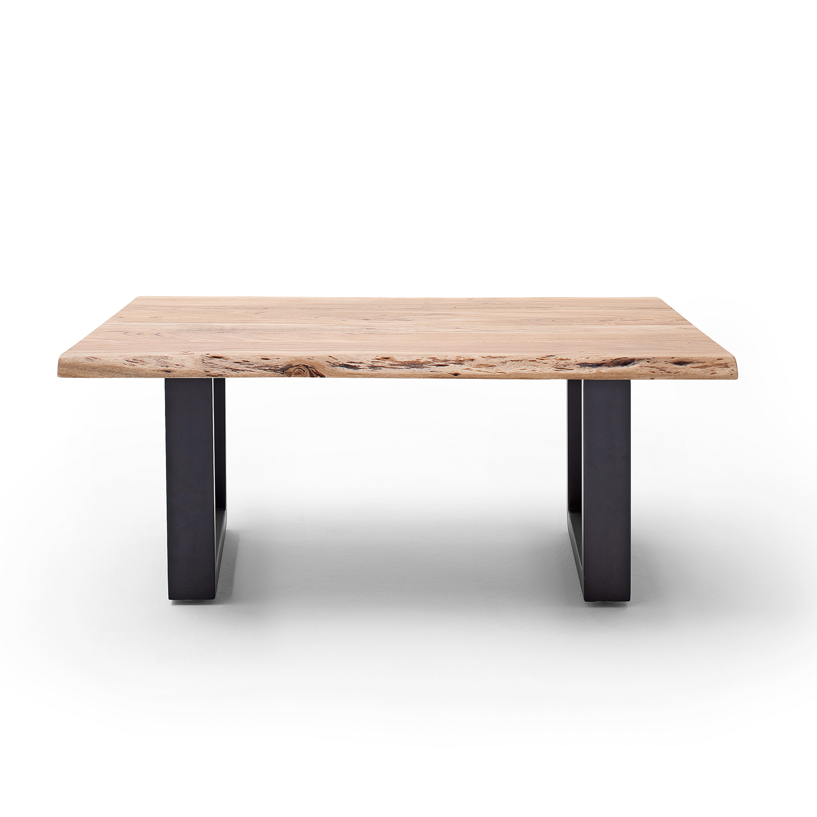 Couchtisch CARTAGENA - Akazie natur-anthrazit - U-Gestell - 110x70 cm