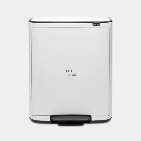 Bo Pedaalemmer, 1 binnenemmer, 60 liter - White