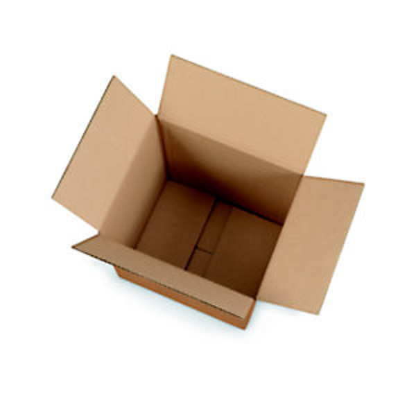 Caisse à hauteur variable en carton simple cannelure brun - L. Int. 40 x l.30 x H.20 à 30 cm - Lot de 20