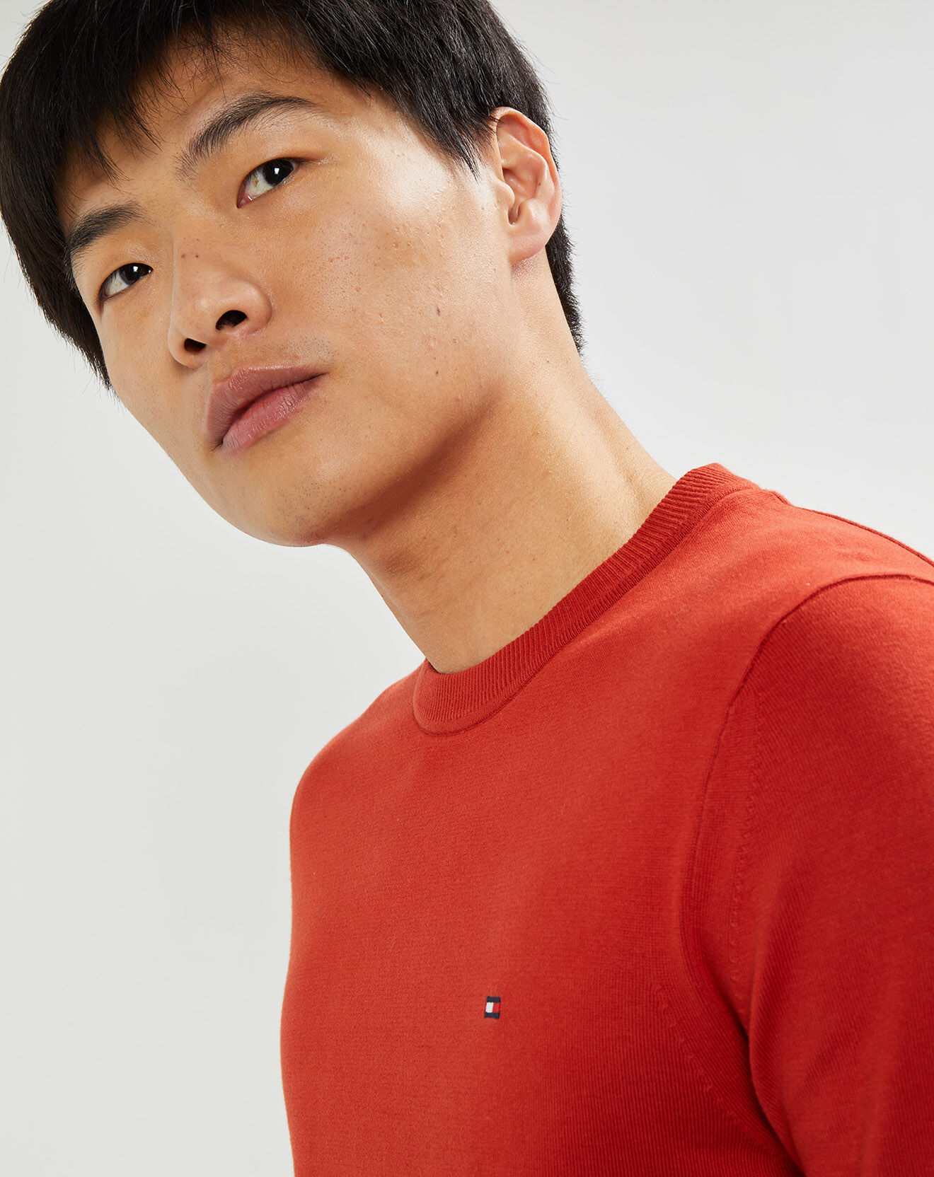 Tommy Hilfiger Pull 1985 col rond rouge