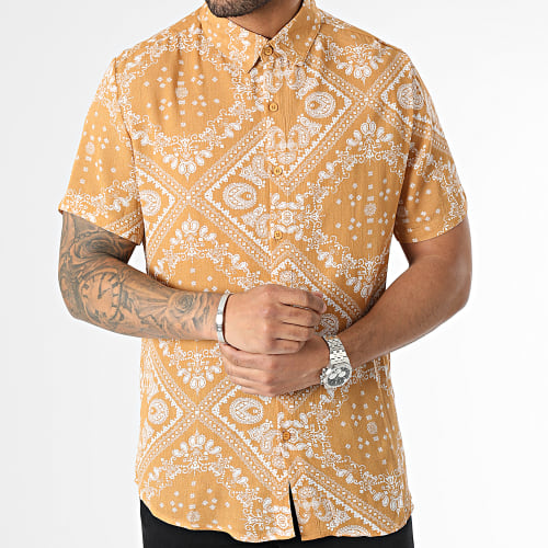 Chemise Manches Courtes Bandana Moutarde