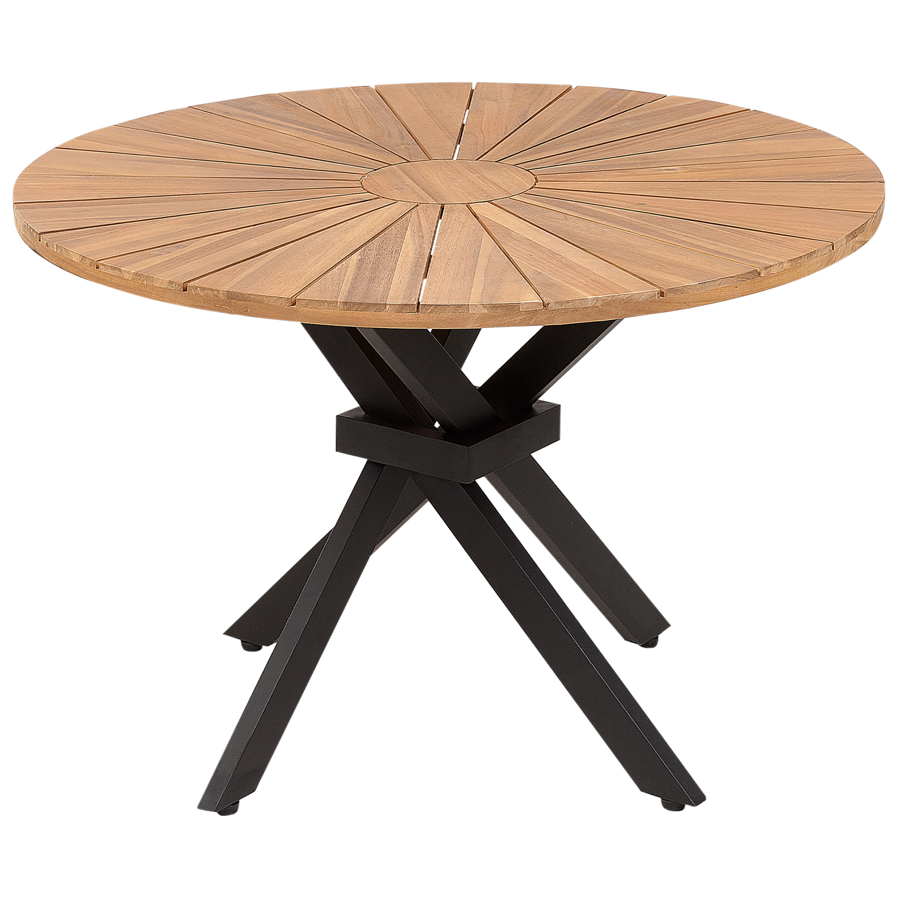 Beliani - CISSONE - Tuintafel - Lichthout -  110 cm - Acaciahout