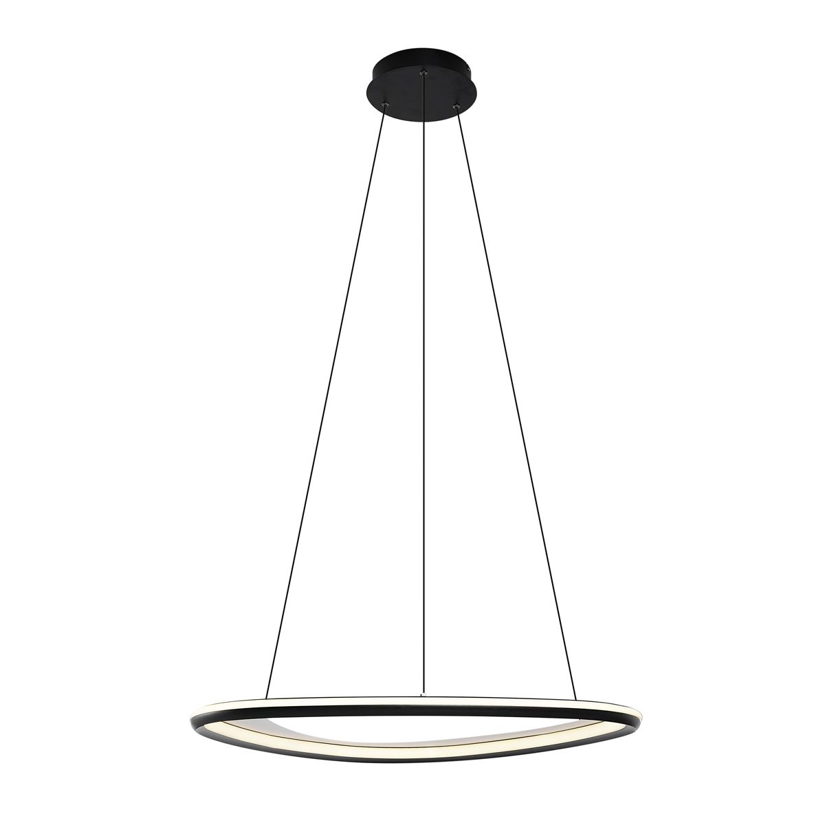 Design hanglamp zwart 3-staps dimbaar - Organico