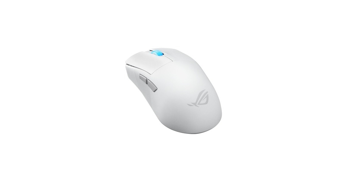 ASUSROG Harpe Ace Mini gaming muis  (Wit, 42.000 dpi, USB, 2.4GHz RF, Bluetooth)