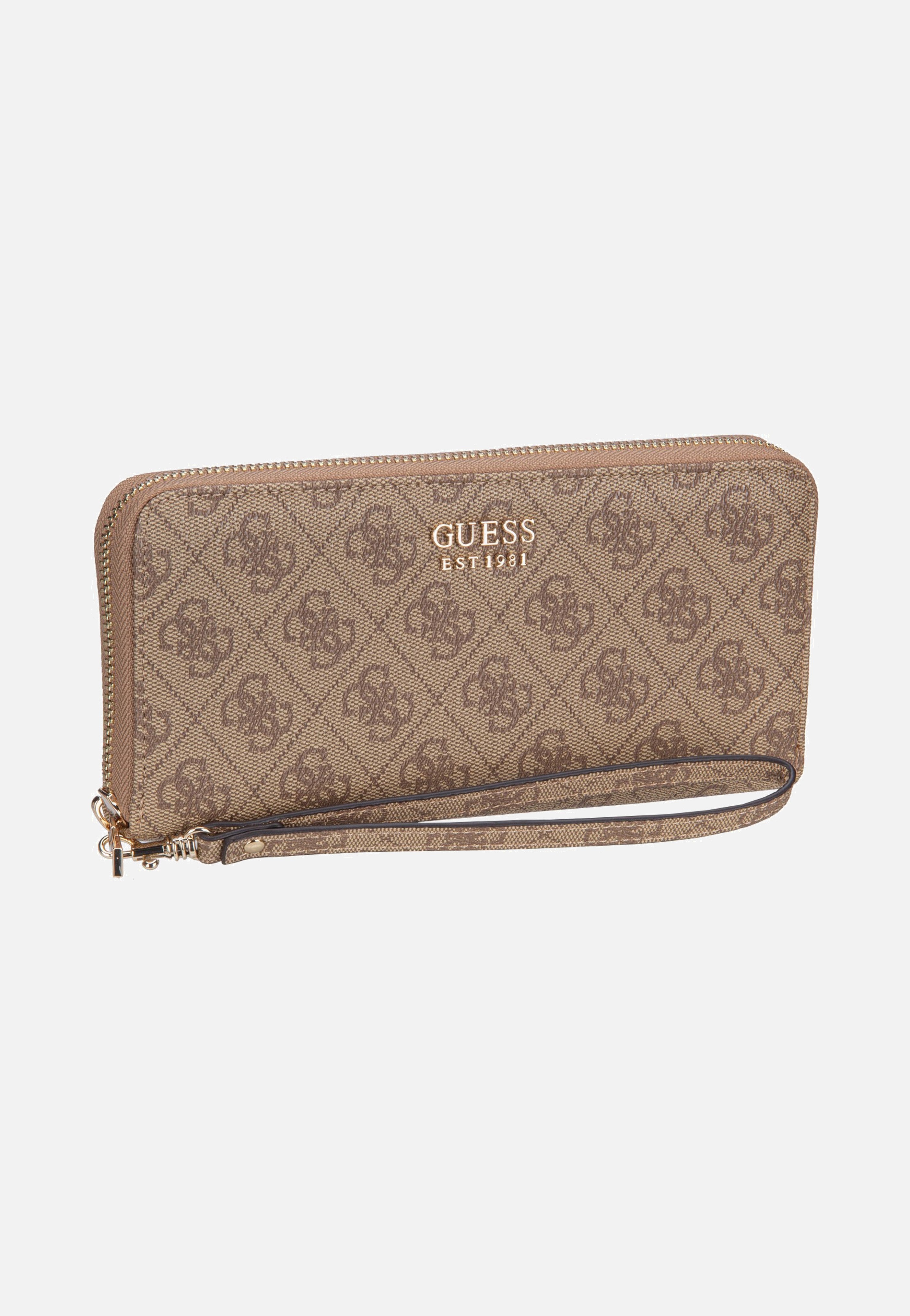 Brenton Slg Large Zip Around Latte Logo - Portemonnaie