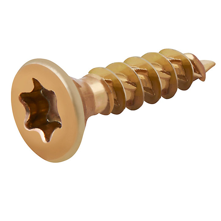 Vis à bois Turbodrive Premium torx zinguée jaune 4.5x20 mm - 100 pièces