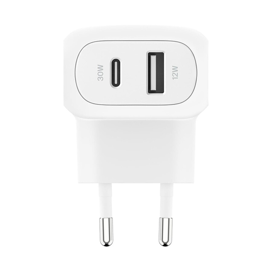 Belkin Chargeur Secteur double 42W - USB-C + USB-A (30W + 12W)