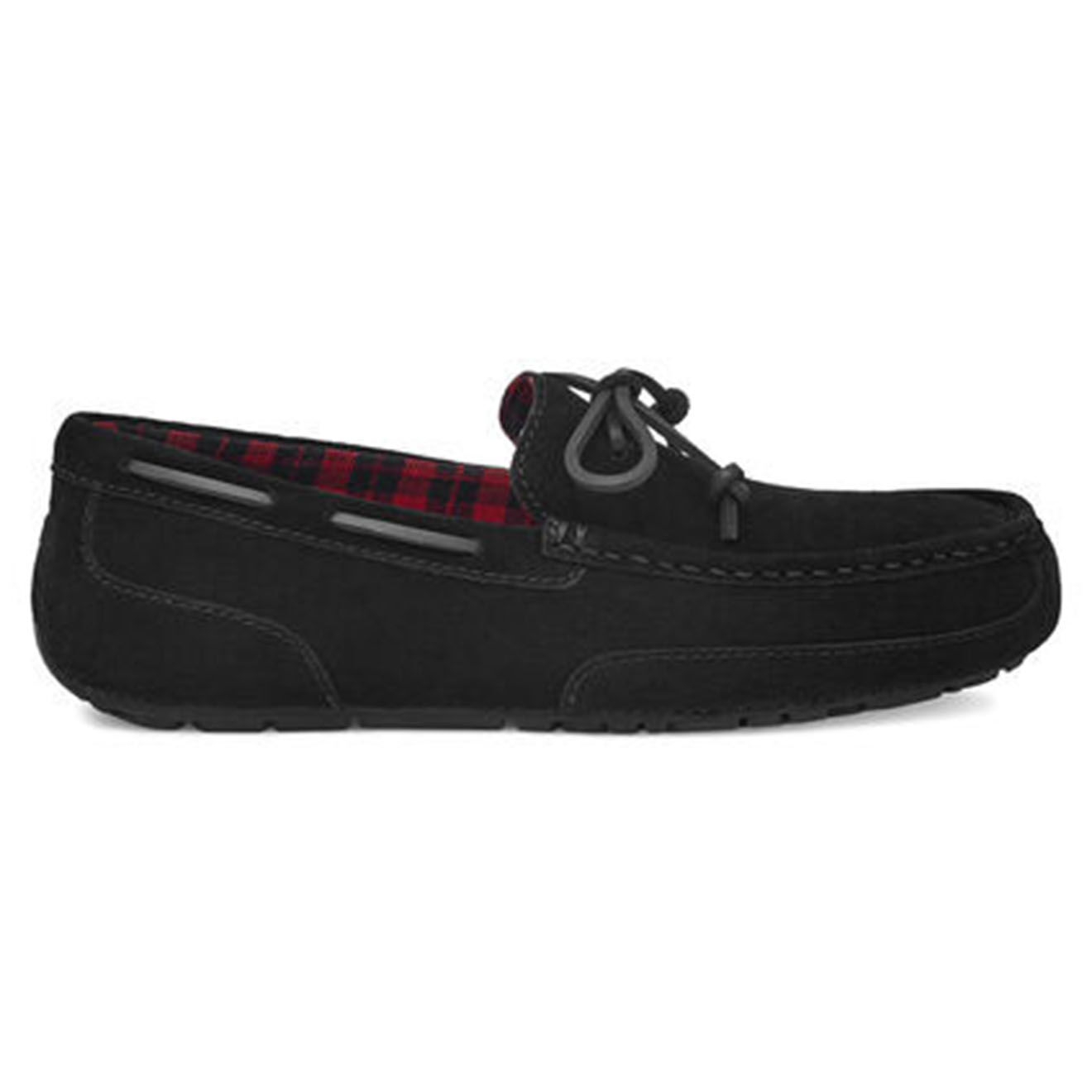 Ugg Mocasins chester en Velours de Cuir Chester Plaid noirs