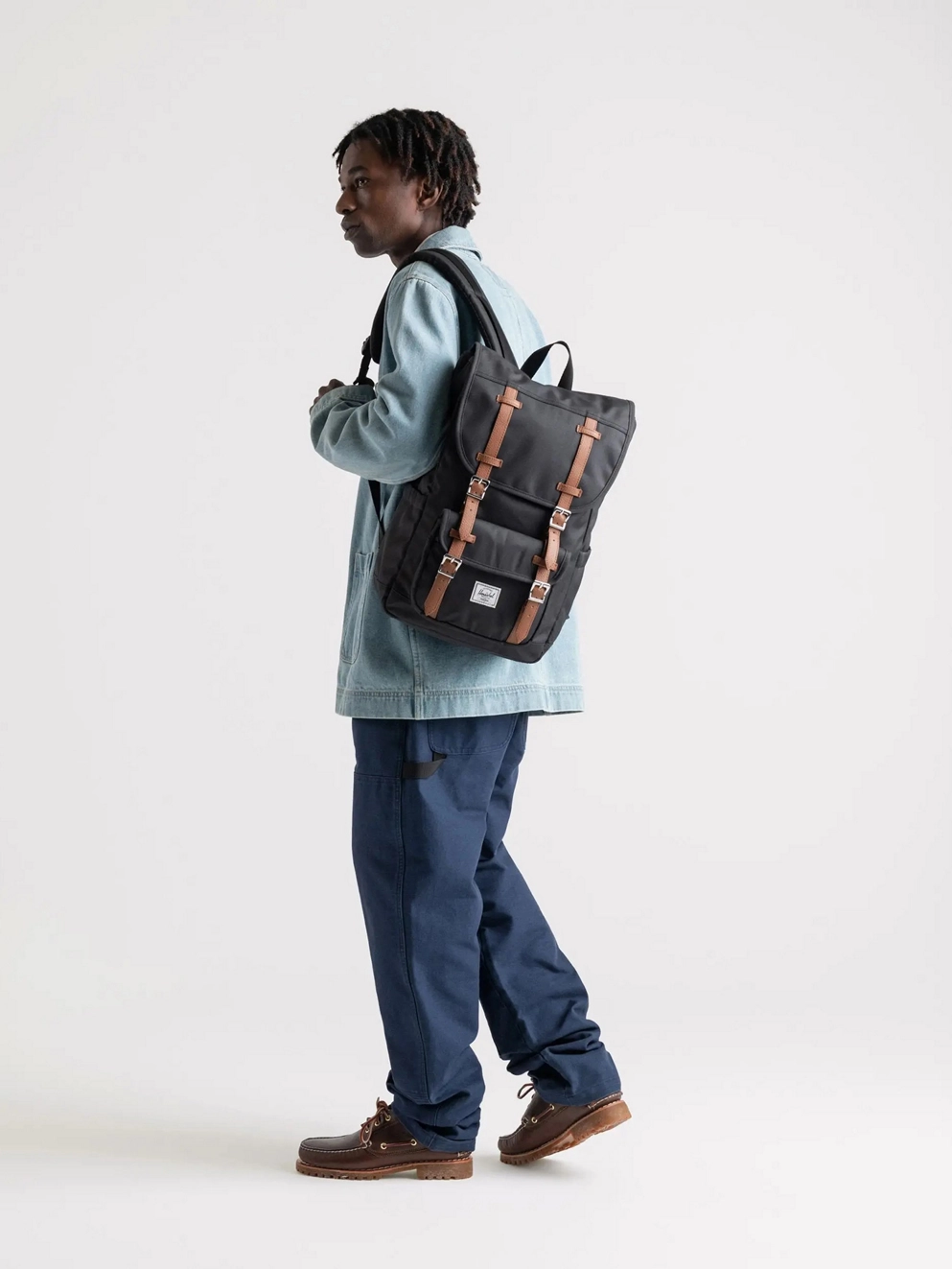 Herschel Little America Mid 21L Backpack iceberg green crosshatch
