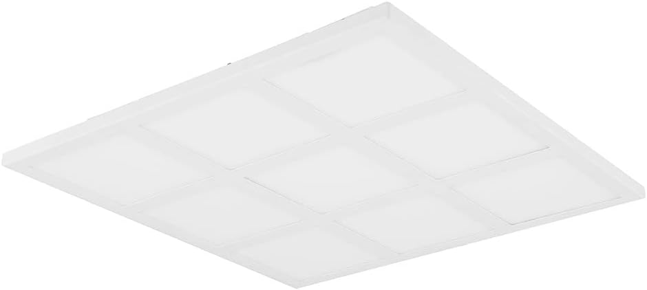 RGB LED Deckenleuchte Deckenlampe Panel Deckenpanel mit Fernbedienung dimmbar CCT, Metall Kunststoff, Nachtlicht einzelne Quadrate separat schaltbar, LxBxH 43x43x5 cm