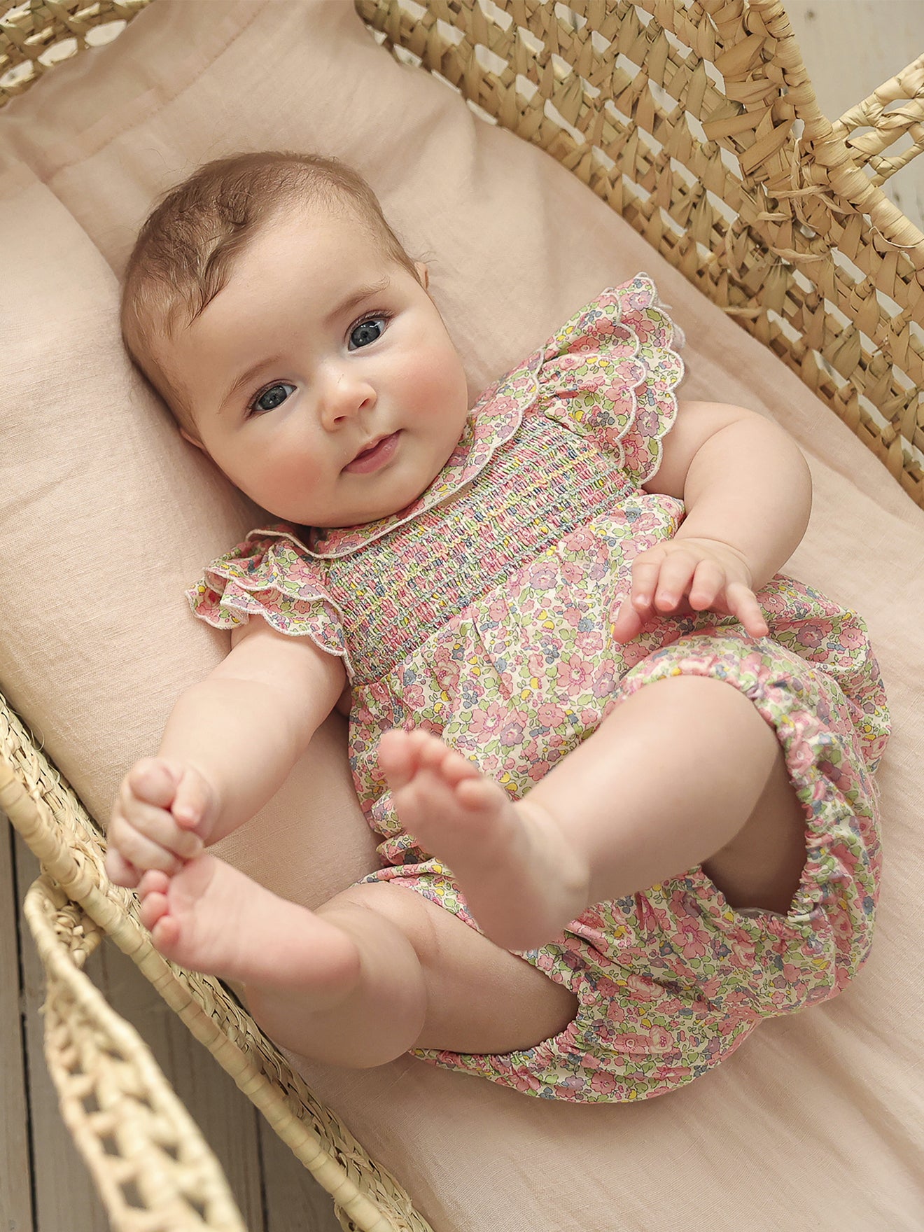 Combinaison Bébé en tissu Liberty