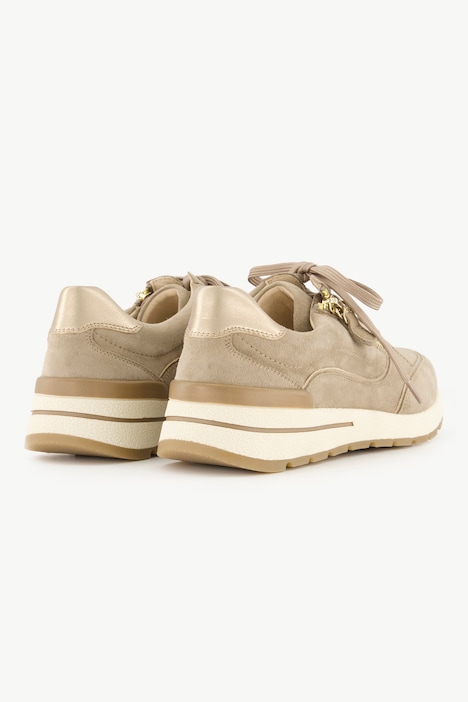 Caprice Leder-Sneaker, Zipper, Veloursleder, Weite H