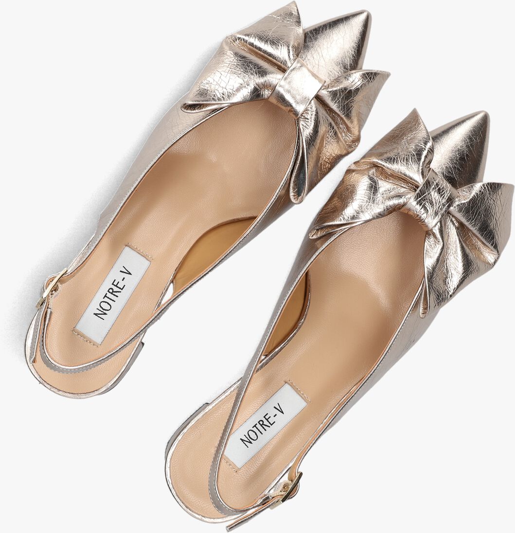 gouden notre-v slingbacks 35503