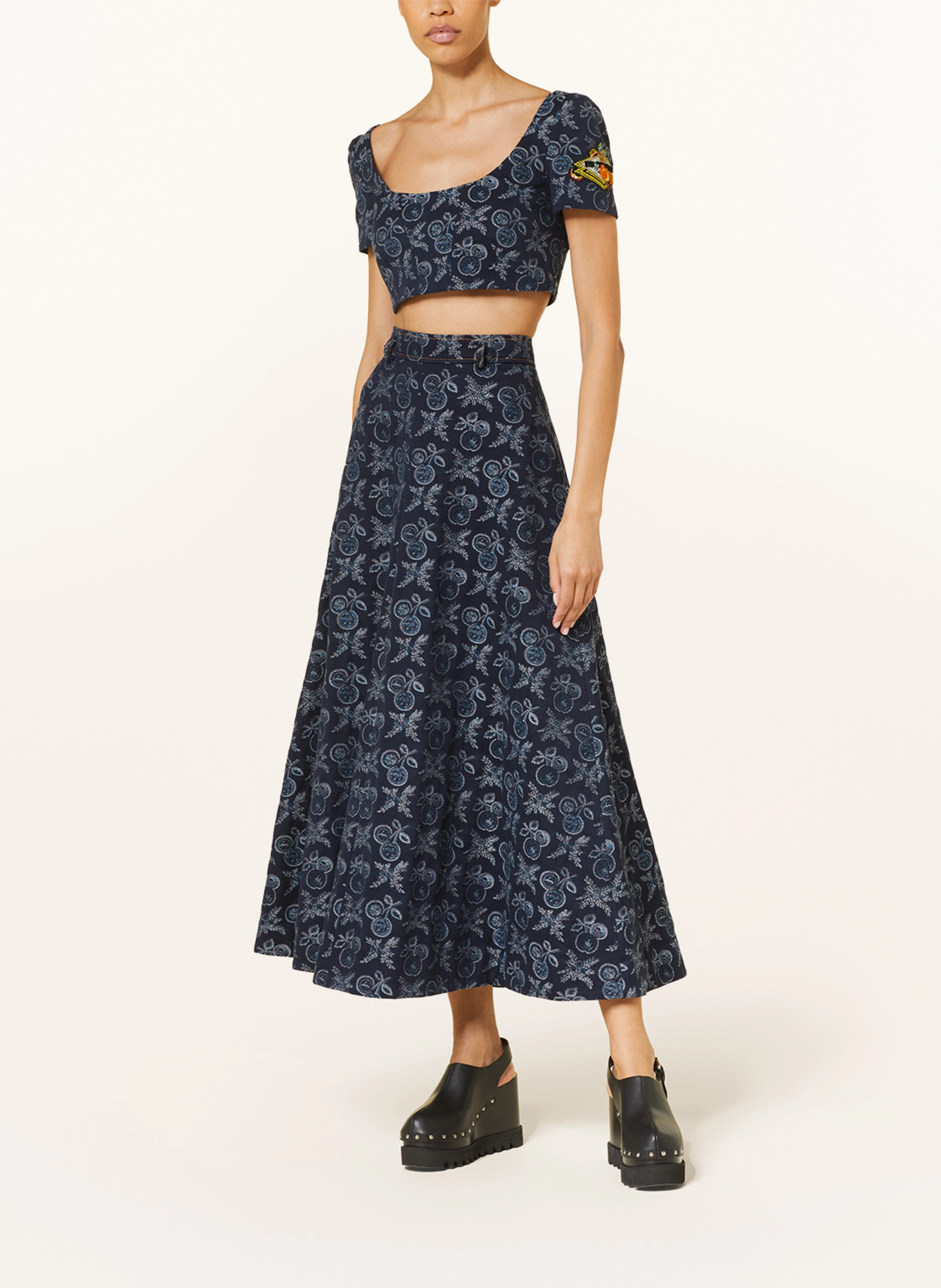ETRO Cropped-Shirt mit Pailletten